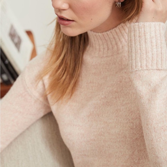 RW&Co. “Fooler” Tunic Sweater, Light Pink, Size Large - Picture 4 of 10